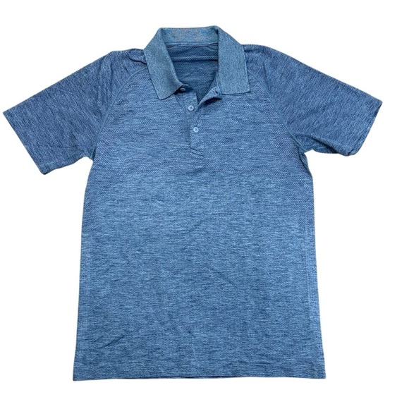 Lululemon Metal Vent Tech Polo 2.0 Blue Short Sleeve Size Small - Picture 3 of 7